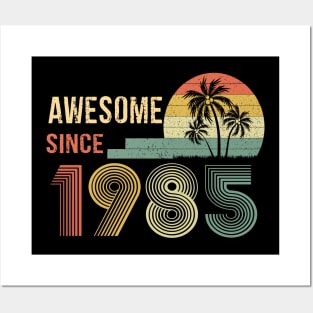 37 Years Old Awesome Since 1985 Gifts 37th Birthday Gift Posters and Art